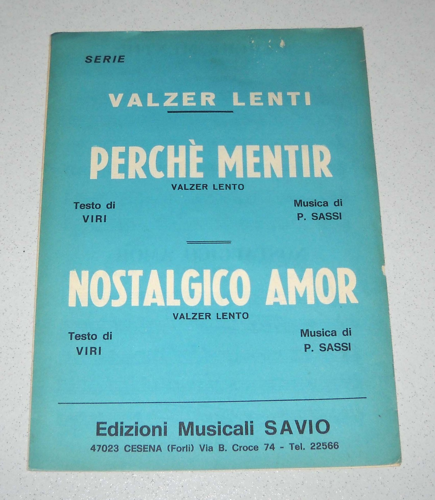Spartiti SERIE VALZER LENTI Viri Sassi Liscio orchestra Fisarmonica