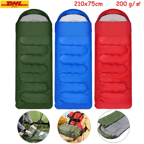 Schlafsack Winter Mumienschlafsack Campingschlafsack Feldbett Outdoor Camping DE - Bild 3 von 21