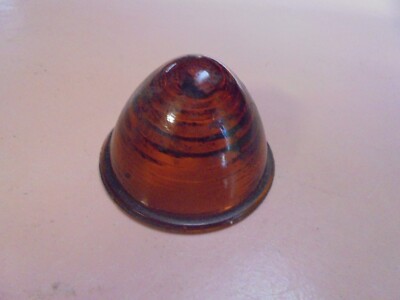 Vintage K.D. Lamp Co. Amber Glass Lens No. 510-11-15-16 BL25KD