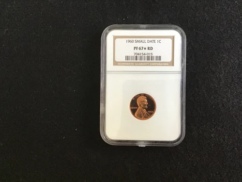 1960 Small Date Lincoln Memorial Cent PF 67 * Star Rd. NGC.