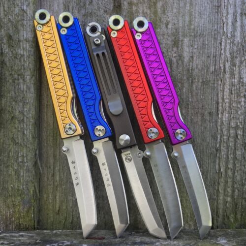 StatGear Pocket Samurai Aluminum Folding Knife - Keychain Keyring Higonokami EDC - Foto 4 di 18