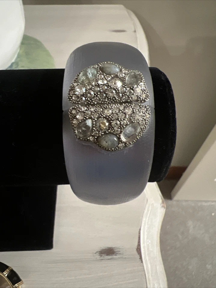 Новый без коробки - Alexis Bittar синий/серый браслет