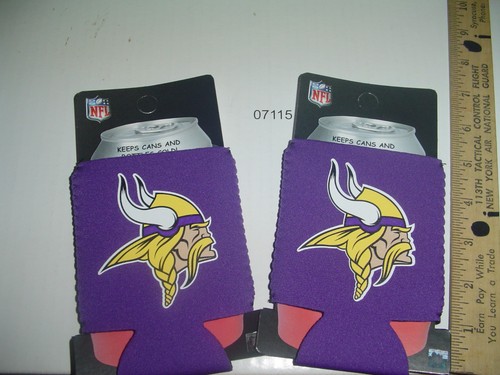 U PICK 1 or 2ct lot Team Logo Can Coolie Holder NFL MLB Beer Tailgate Party Gift - Picture 55 of 59