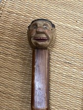 Vintage hand made carved wood Men's Clothes Brush Grooming