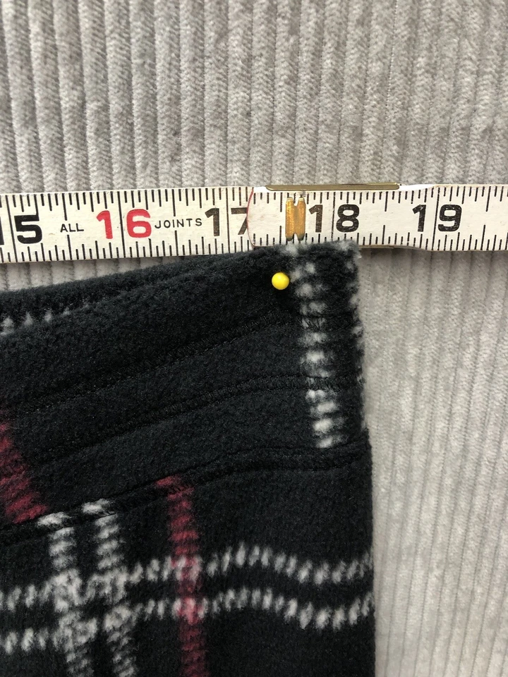 Leggings de vellón Cuddl Duds para mujer talla 1X a cuadros cómodos salón Foto 3 de 4