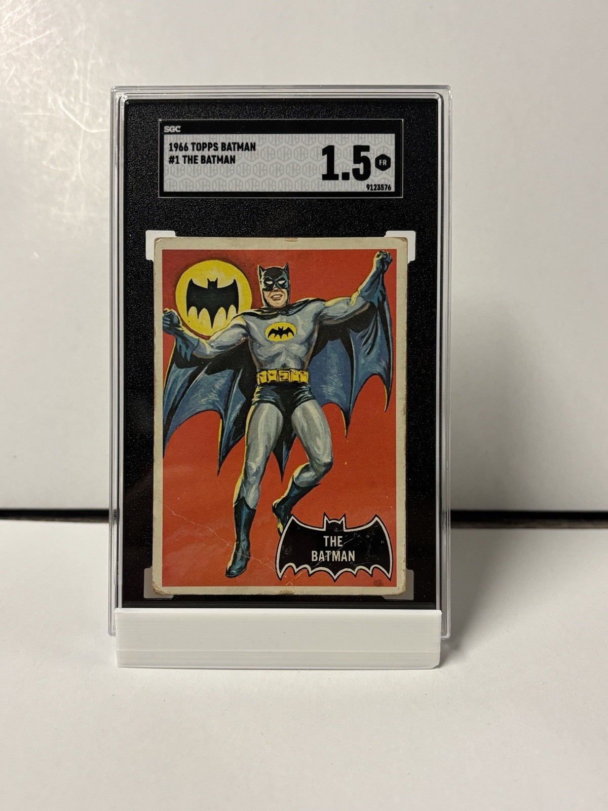 1966 TOPPS BATMAN #1 THE BATMAN  RC SGC 1.5