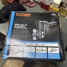 Curt 45951 - Rebellion Xd Adjustable Cushion Hitch 2 Receiver 2-516 Ball Curt 45951 - Rebellion Xd Adjustable Cushion Hitch 2 Receiver 2-516 Ball