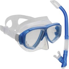 TUSA Liberator Clear Blue Mask and Snorkel Combo UC-5019P-CB