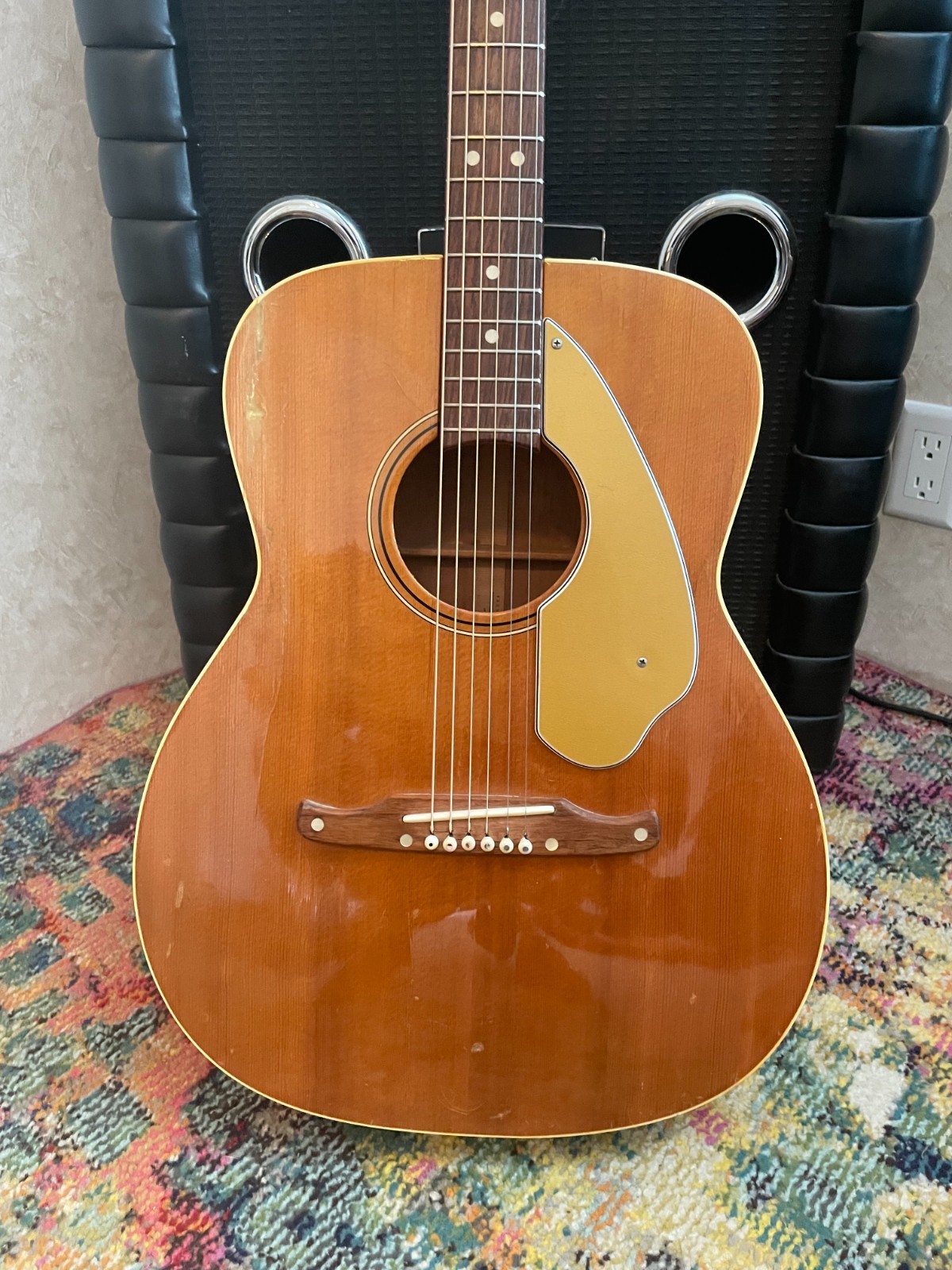Vintage 1965 Fender Malibu Acoustic Guitar W/Original Bulwin Case