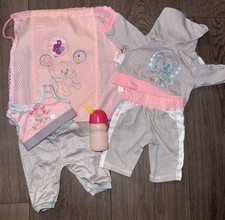 Baby Born Zapf Puppe Konvolut Kleidung Set Ostern Schuhe Schnuller