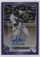 2022 Topps Chrome Rookie Purple Refractor 179/250 Payton Henry #RA-PH Auto 0c2