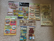 Lot Family Scrapbook, Card Making, Arts Crafts Stickers Embellishment Lot