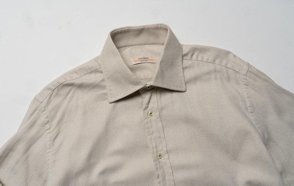 Men Caliban Shirt Beige Cotton 40 /L / 48