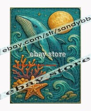 500 piece jigsaw puzzle Whale Moon Celestial Sea fantasy