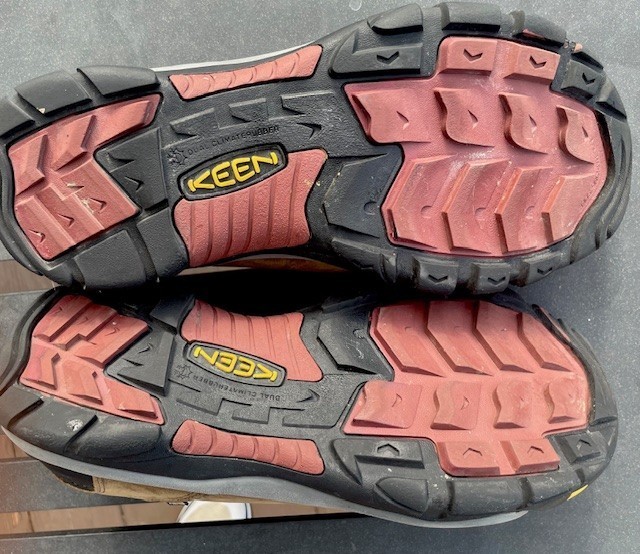 Scarpe da lavoro basse antiscivolo Keen Brixen in pelle marrone IMPERMEABILI misura 11 5 ISOLATE