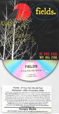 FIELDS - if you fail  - 2-track DJ promo CD