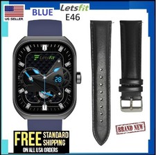 Letsfit E46 Smart Watch Black Bezel W/BLUE&Bl...