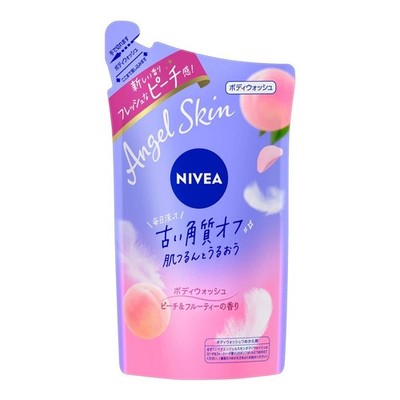 Kao nivea angel skin body wash flower & peach scent refill 360ml x 5
