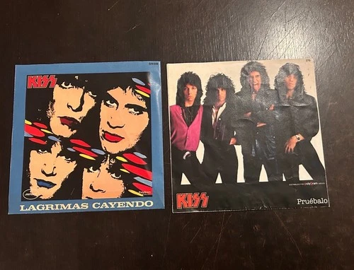 KISS LOT OS 2 MEXICAN 7" PROMO 45 Hard Rock