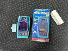 1980 Missile Invader Bandai Electronic Handheld Video Game WORKING with box