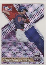 2019 Panini Elite Extra Edition Status Purple Die-Cut /125 Sebastian Castro 6u5