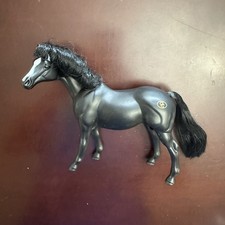 Vintage GRAND CHAMPIONS Bay Horse Model Black Brushable Hair Empire Toys