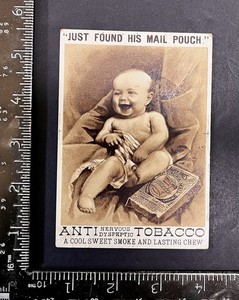 WEST VIRGINIA “MAIL POUCH” TOBACCO TRADE CARD