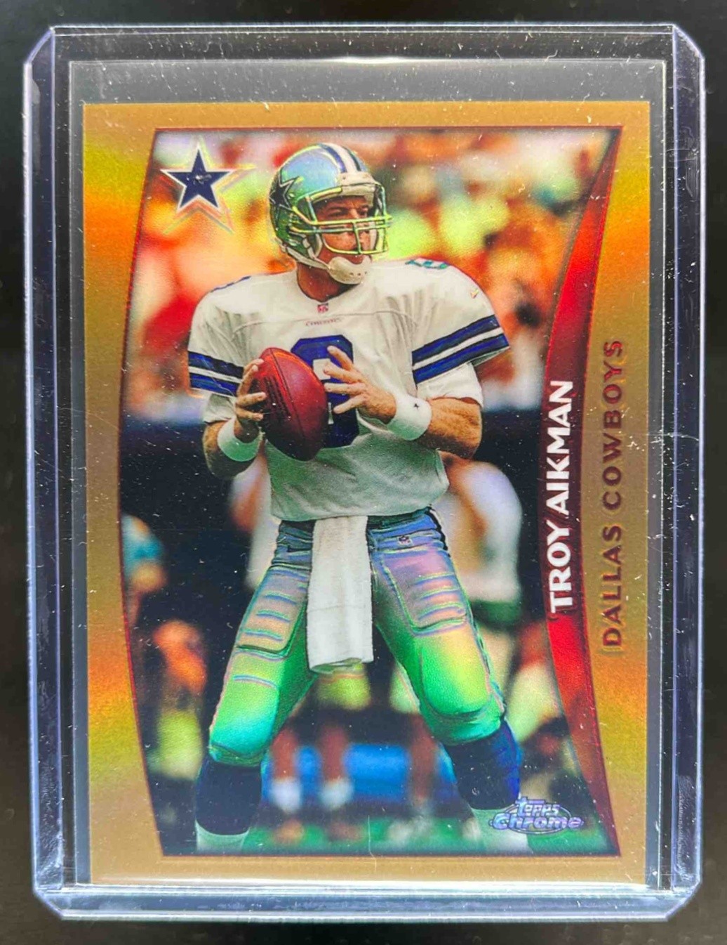1998 Topps Chrome Troy Aikman Refractor #127 Cowboys