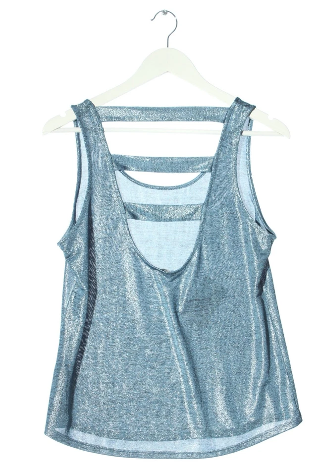 CHARLOTTE RUSSE Haut évasé en bas Dames Top T EU 40 bleu élégant - Photo 2/4