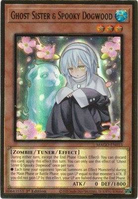 x3 Ghost Sister & Spooky Dogwood (Regular Art) - MAGO-EN013 - Premium Gold Rare 