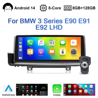 10.25'' Android 14 Autoradio CarPlay BT GPS Navi 8+128GB für BMW E90 E91 E92 E93