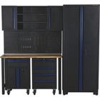 Strongway 6-Pc. Steel Garage Storage System with Drawers, Pegboard, Shelves,