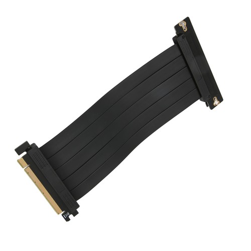 PCIE 3.0 16x Riser Cable High Speed Flexible 90 Degrees GPU Extension Cable F FY - Afbeelding 9 van 24