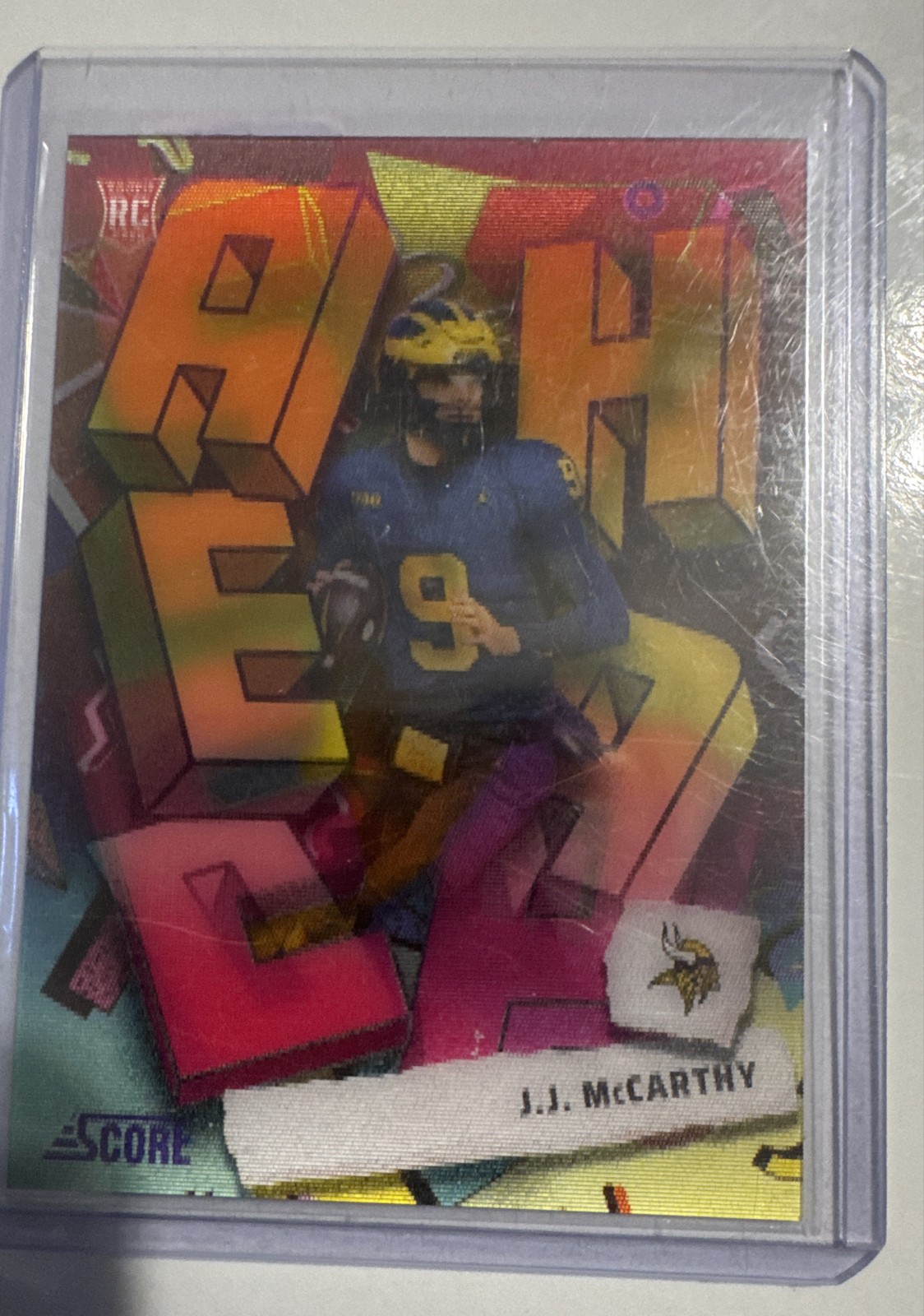 2024 Score - Step Ahead J.J. McCarthy #SA-1 (RC)