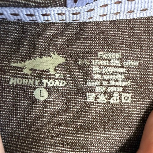 Horny Toad Flexcel Hoodie Brown L Granolagirl Sustainable Casual Ethical - Picture 7 of 10
