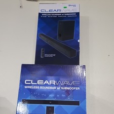 Tzumi ClearWave Wireless Soundbar + Subwoofer Bluetooth 5.3 USB AUX Black