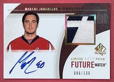 2010-11 SP Authentic - Future Watch Marcus Johansson #249  Auto Patch /100
