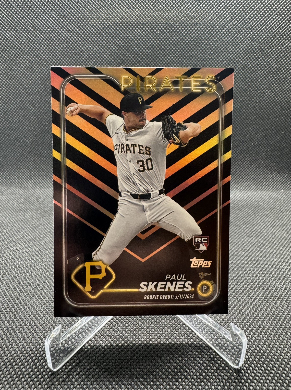 2024 Topps Update Paul Skenes Halloween Orange Black Holiday US288 SP Pirates RC