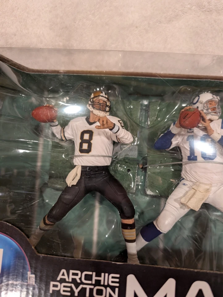 NEW NFL McFarlane Archie Eli Peyton Manning 3 Pack Figures QB Legacy - Image 4 of 4