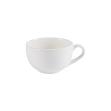 Cappuccino White Cup 250ml Fine China Classic Everyday Cafe Style Coffee Set 6