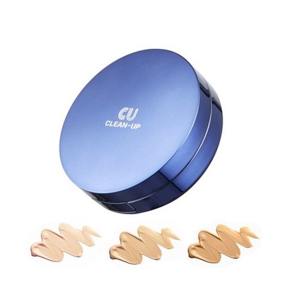 CUSKIN CU Clean-Up Skinfit Cushion Pact 15g + Refill SPF50+ K-Beauty
