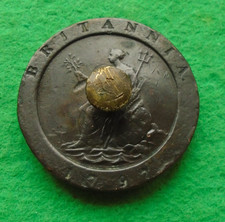1797 George III Cartwheel Two Pence, made in to 'Paperweight', (N-543)