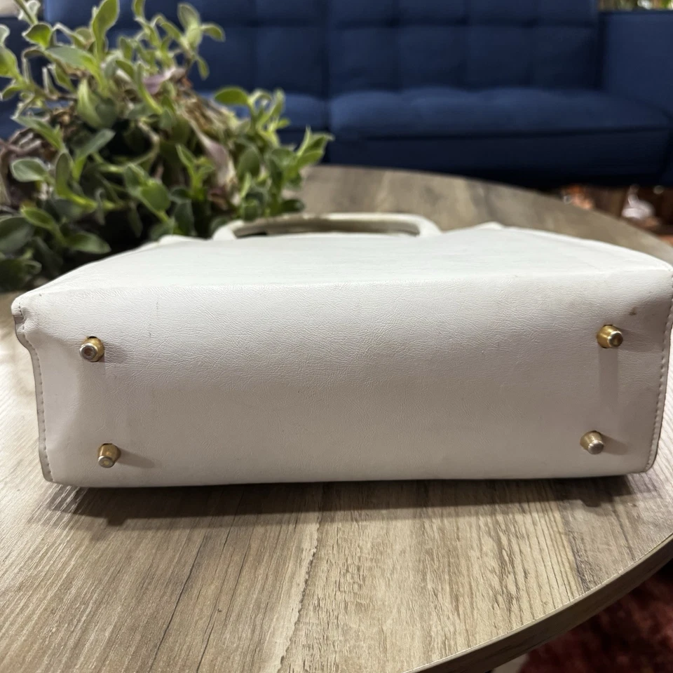 Vintage 1960s - 1970s Pop Art Geometric Colorful Block PVC Handbag Purse TSF - Image 3 of 4