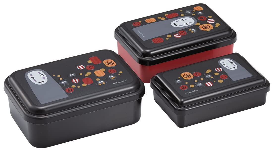 Spirited Away Food Storage Container with Lids 3pc Set - Authentic Japanese Desi