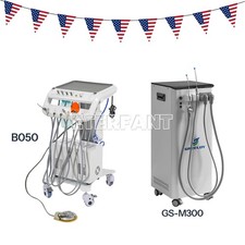 Mobile Dental Suction Unit System/Portable Delivery Unit with Air Compressor 4H