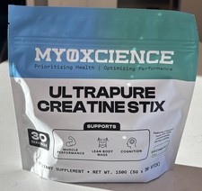 Myoxcience Ultrapure Creatine Stix Thirty (30) 5 G Stick Exp 9/27 Sealed