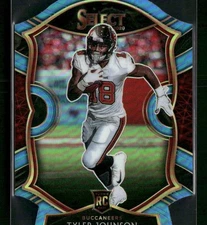 2020 Panini Select #85 Tyler Johnson Light Blue Prizm Die Cut Buccaneers Rookie