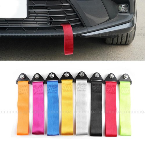 Car Racing Tow Strap Nylon Towing Rope Universal JDM Trailer Bumper Decorative - Picture 5 of 7