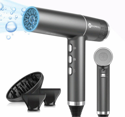 slopehill Hair Dryer Brushless Motor Oxy Active LED Display Grey