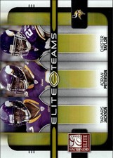 2008 Donruss Elite #ET-9 Tarvaris J/ Adrian P / Chester T Elite Teams Gold #/200